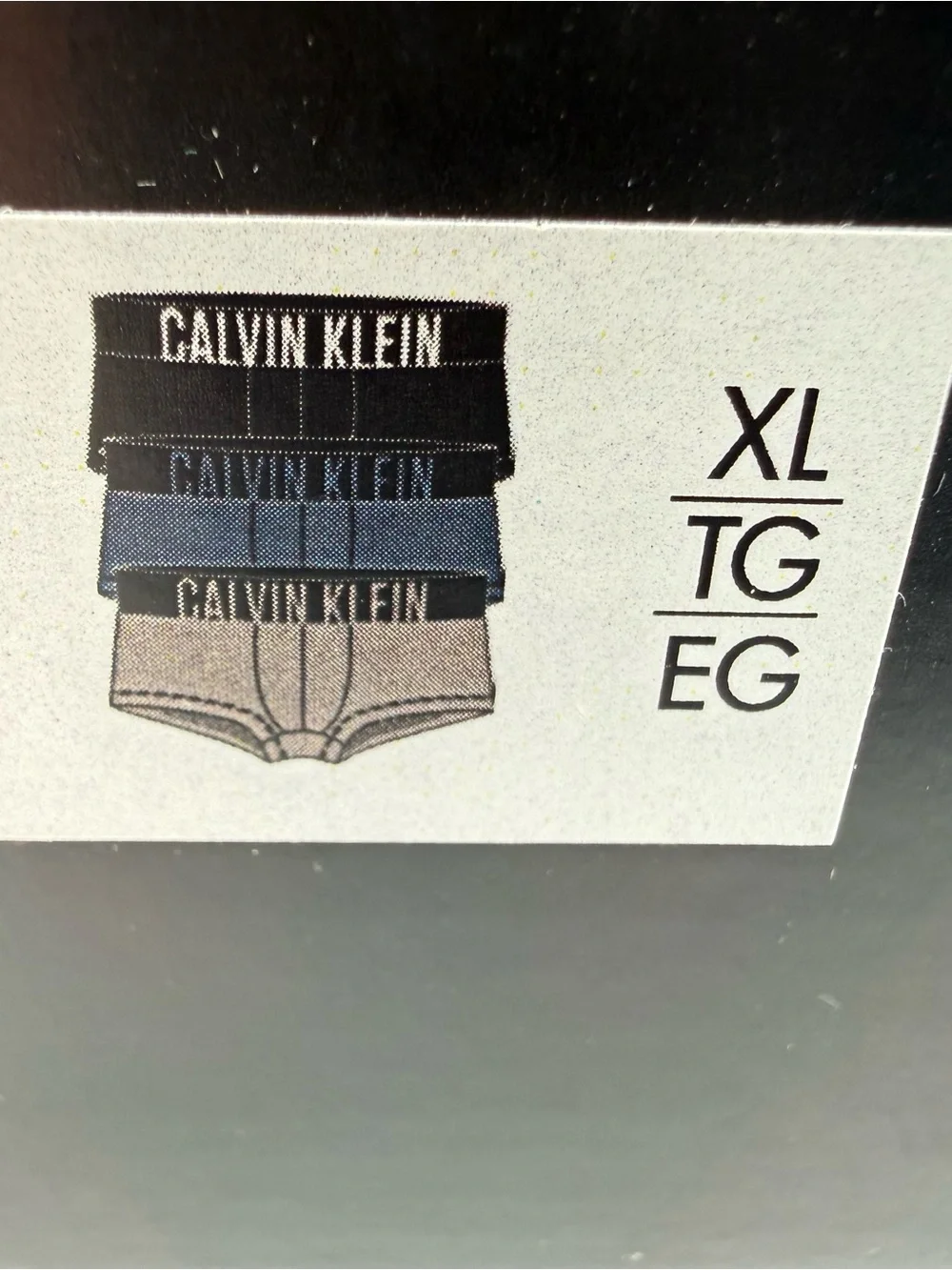 Calvin Klein Intense Power Low Rise Trunk - Black with Blue Accent Pack of 3